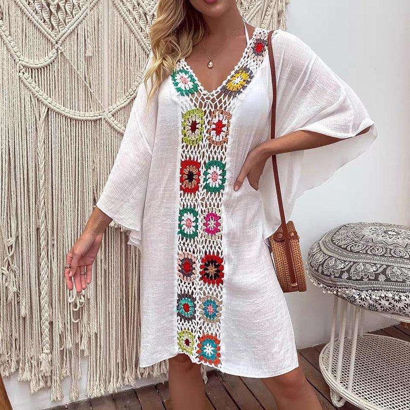 Crocheted Beach Shirt & Skirt Cover Up - Outdoor Style - SandiFreckles Surf & Swimwear
