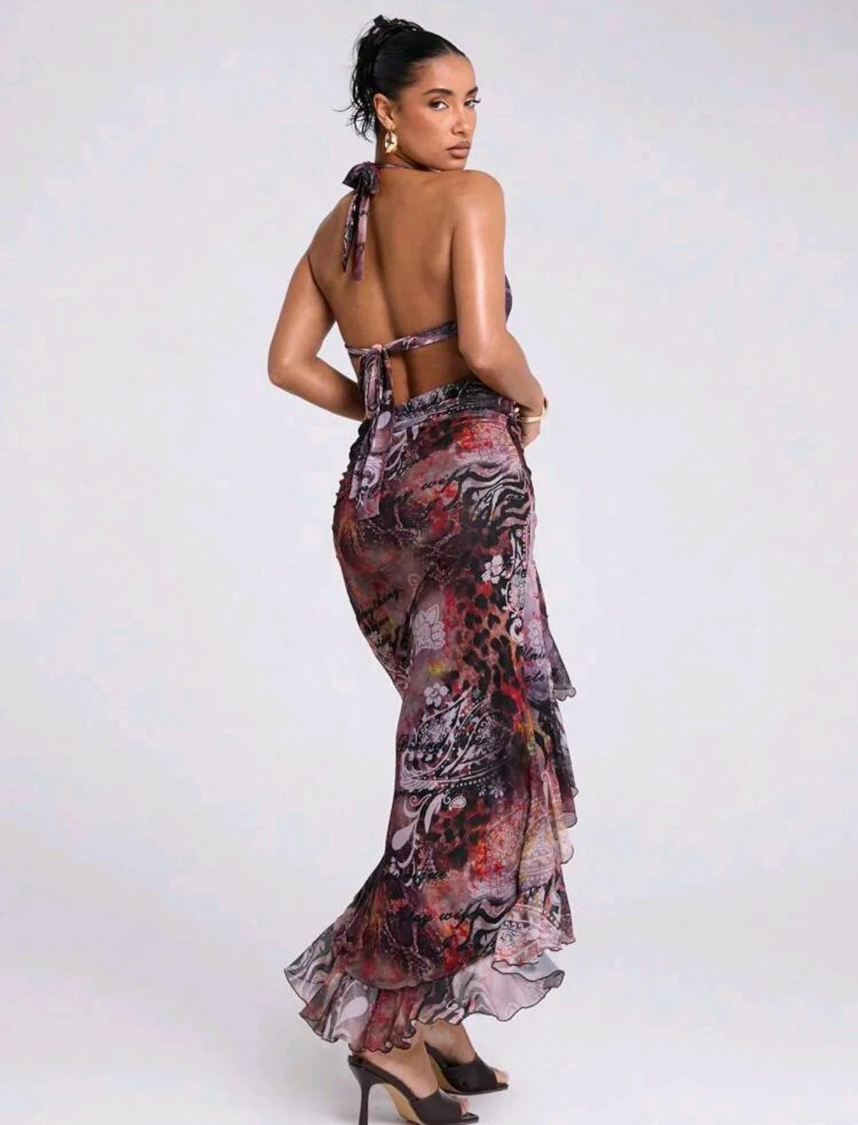 Tie-dye Print Separate Swimwear Beach Dress - SandiFreckles Surf & Swimwear