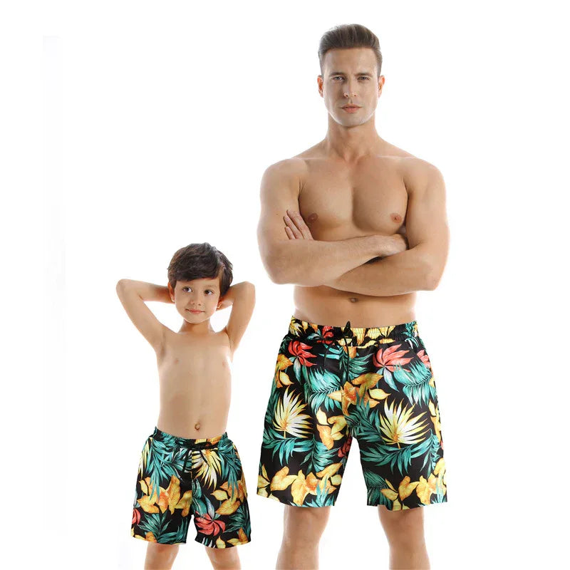 Parent-Child Quick Dry Beach Pants - Comfortable Swimwear for Family Fun - SandiFreckles Surf & Swimwear