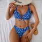 New Printed Bikini Strap Split Swimsuit For Women - SandiFreckles Surf & Swimwear