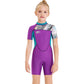 Girls Snorkeling Swimwear - Short-Sleeved, UV Resistant, Quick-Dry - SandiFreckles Surf & Swimwear