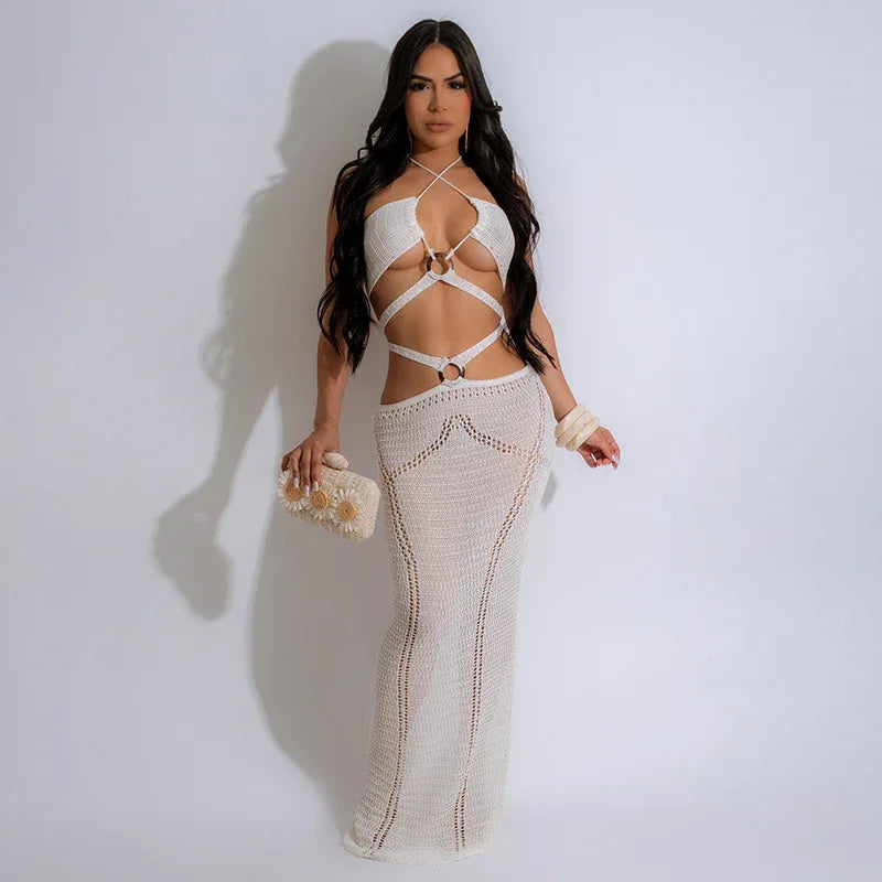 Knitted Beach Dress Bikini Blouse - Breezy Style - SandiFreckles Surf & Swimwear