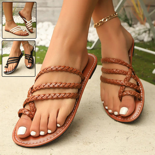 Stylish Beach Flat Slides for Women - SandiFreckles Surf & Swimwear