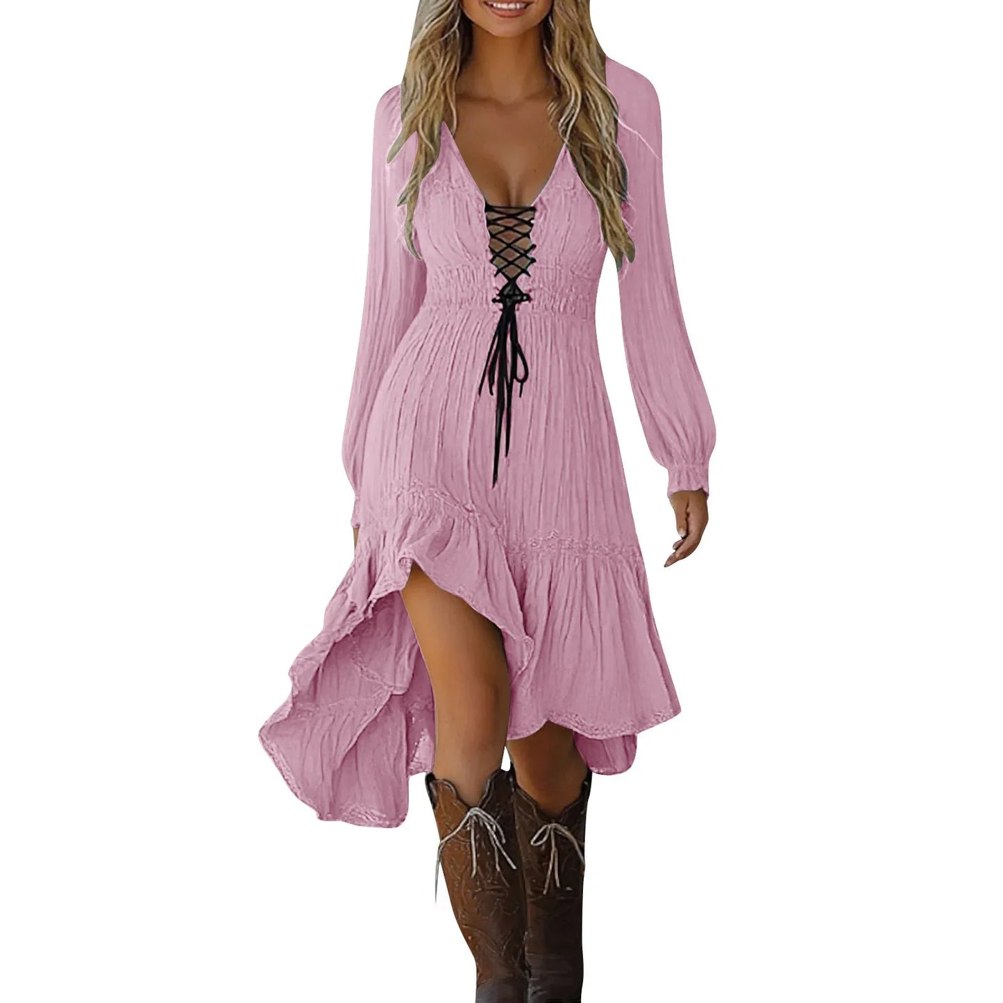 Women's Vintage Dress Holiday Casual Beach Dress - SandiFreckles Surf & Swimwear