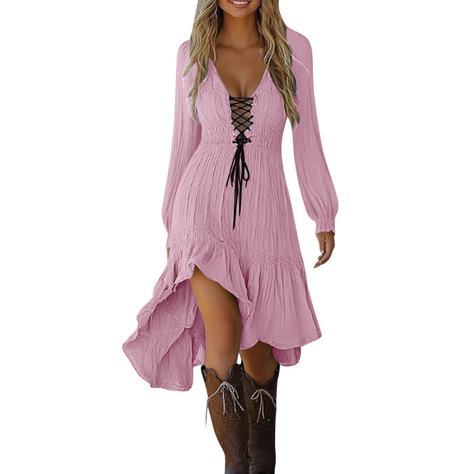 Women's Vintage Dress Holiday Casual Beach Dress - SandiFreckles Surf & Swimwear