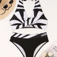Multi-color Optional Chest Cross Bikini Swimsuit Two-piece Suit - SandiFreckles Surf & Swimwear