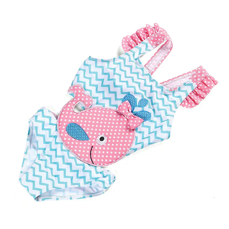 Baby Girls Watermelon Swimsuit - Comfortable One-Piece Beach Wear - SandiFreckles Surf & Swimwear