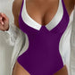 V-Neck Tummy Control One Piece Swimsuit - Sporty & Slimming - SandiFreckles Surf & Swimwear
