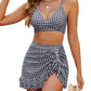 High Waist Slimming Swim Skirt Bikini - Flattering Coverage - SandiFreckles Surf & Swimwear