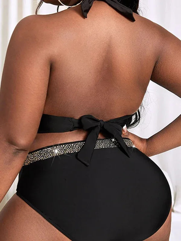 Color Matching Plus Size Bikini - Hot Spring Swimsuit - SandiFreckles Surf & Swimwear