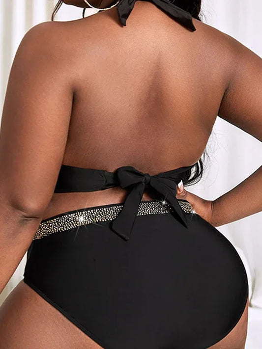 Color Matching Plus Size Bikini - Hot Spring Swimsuit - SandiFreckles Surf & Swimwear