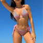 Striped String Bikini - Fun & Vibrant Beachwear - SandiFreckles Surf & Swimwear