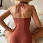 Solid Colour Strap One Piece Swimsuit - Classic Comfort - SandiFreckles Surf & Swimwear