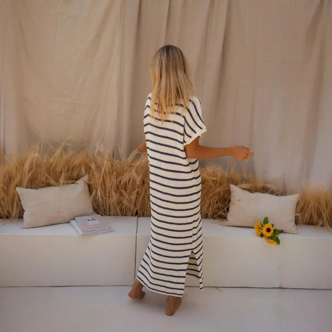 Sexy Knitted Beach Dress - Sun-Protective Bikini Blouse - SandiFreckles Surf & Swimwear