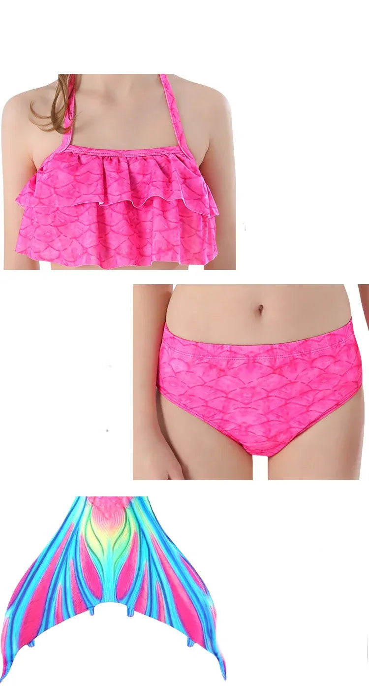 Children's Mermaid Bikini Swimwear - Comfortable & Playful Designs - SandiFreckles Surf & Swimwear