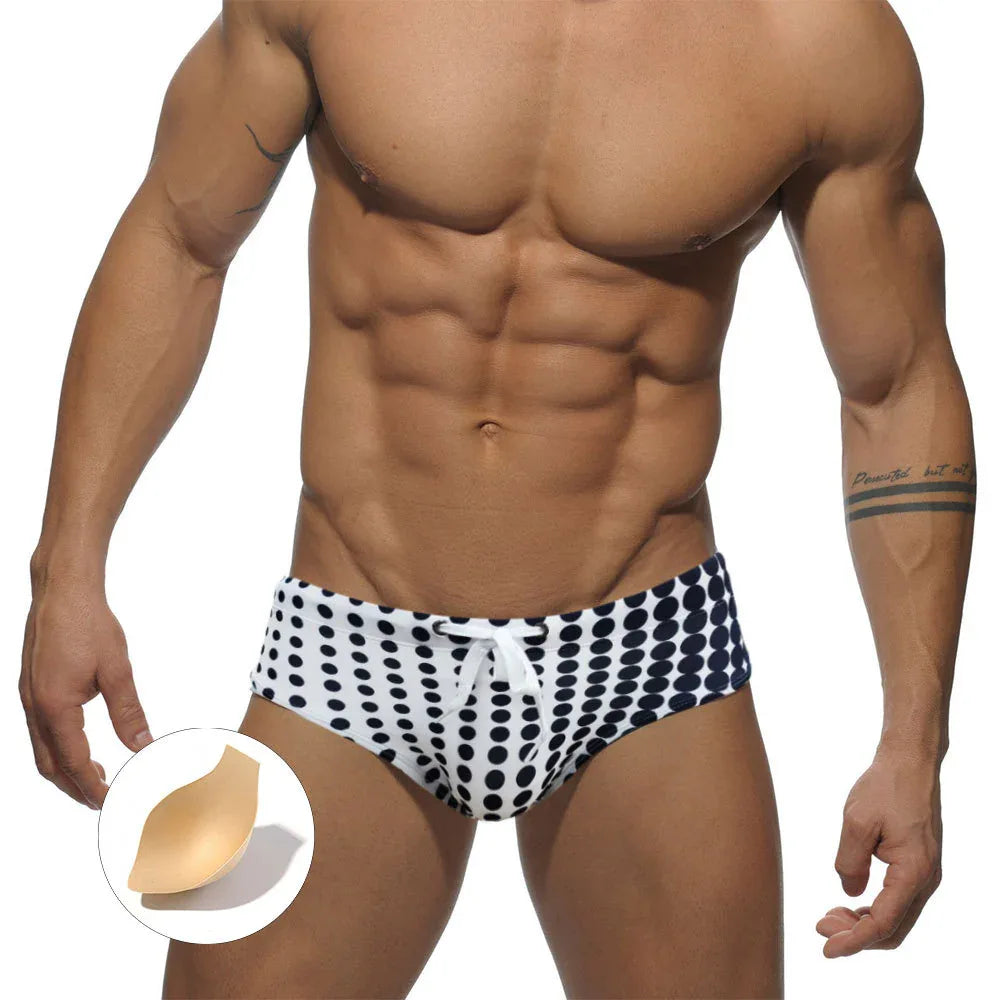 Printed Budgie Smugglers Swimwear Briefs - Quick Drying Sports Briefs for Men - SandiFreckles Surf & Swimwear