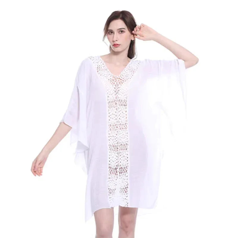 Crocheted Beach Shirt & Skirt Cover Up - Outdoor Style - SandiFreckles Surf & Swimwear