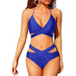 European And American New Women's Split Swimsuit High Waist Bikini - SandiFreckles Surf & Swimwear