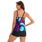 Dream Print Plus Size Swimsuit - Fantasy Design - SandiFreckles Surf & Swimwear