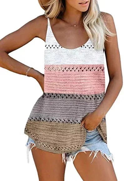 Loose Camisole Knit Beach Top Women Beachwear - SandiFreckles Surf & Swimwear