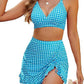 High Waist Slimming Swim Skirt Bikini - Flattering Coverage - SandiFreckles Surf & Swimwear