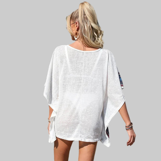 Bikini Swimsuit Outwear Strap Printing Loose - SandiFreckles Surf & Swimwear