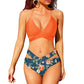 European And American New Women's Split Swimsuit High Waist Bikini - SandiFreckles Surf & Swimwear