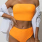 Split Strap Bikini Sexy High-waisted Swimsuit Set - SandiFreckles Surf & Swimwear