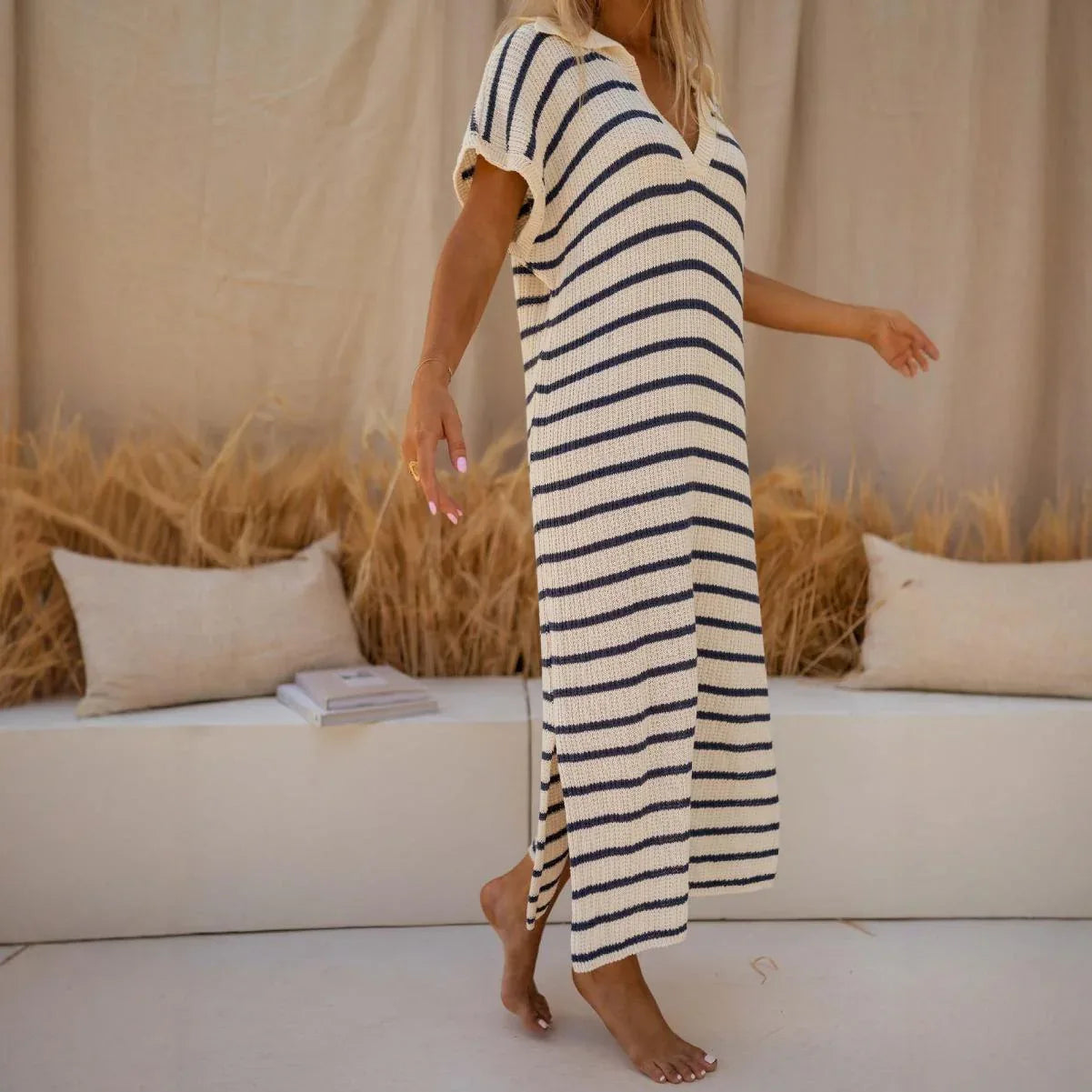 Sexy Knitted Beach Dress - Sun-Protective Bikini Blouse - SandiFreckles Surf & Swimwear