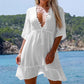 Fringe Lace Beach Dress - Bikini Blouse Cover - SandiFreckles Surf & Swimwear