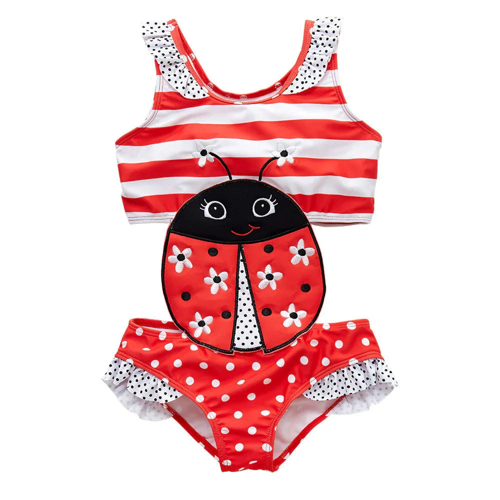 Baby Girls Watermelon Swimsuit - Comfortable One-Piece Beach Wear - SandiFreckles Surf & Swimwear