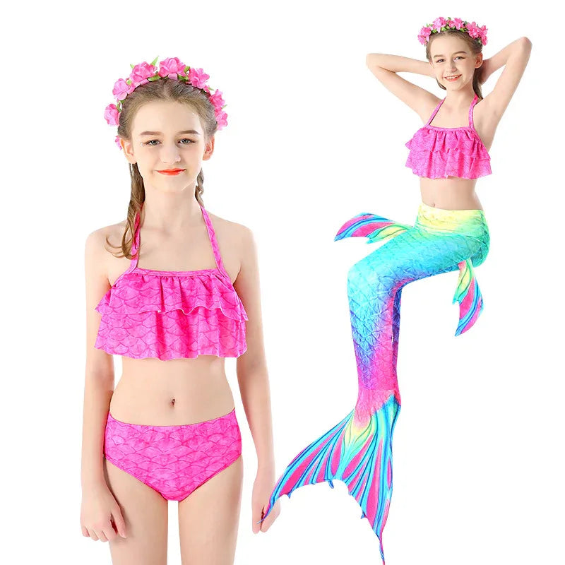Children's Mermaid Bikini Swimwear - Comfortable & Playful Designs - SandiFreckles Surf & Swimwear