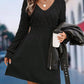 European And American V-neck Beach Dress Long Sleeve Dress - SandiFreckles Surf & Swimwear