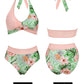 Multi-color Optional Chest Cross Bikini Swimsuit Two-piece Suit - SandiFreckles Surf & Swimwear