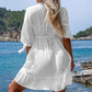 Fringe Lace Beach Dress - Bikini Blouse Cover - SandiFreckles Surf & Swimwear