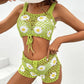 Swimsuit Flower Vest Bikini Suit - Floral Print - SandiFreckles Surf & Swimwear