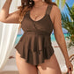 Fashion One Piece Swimsuit With Chest Pad - Plus Size - SandiFreckles Surf & Swimwear