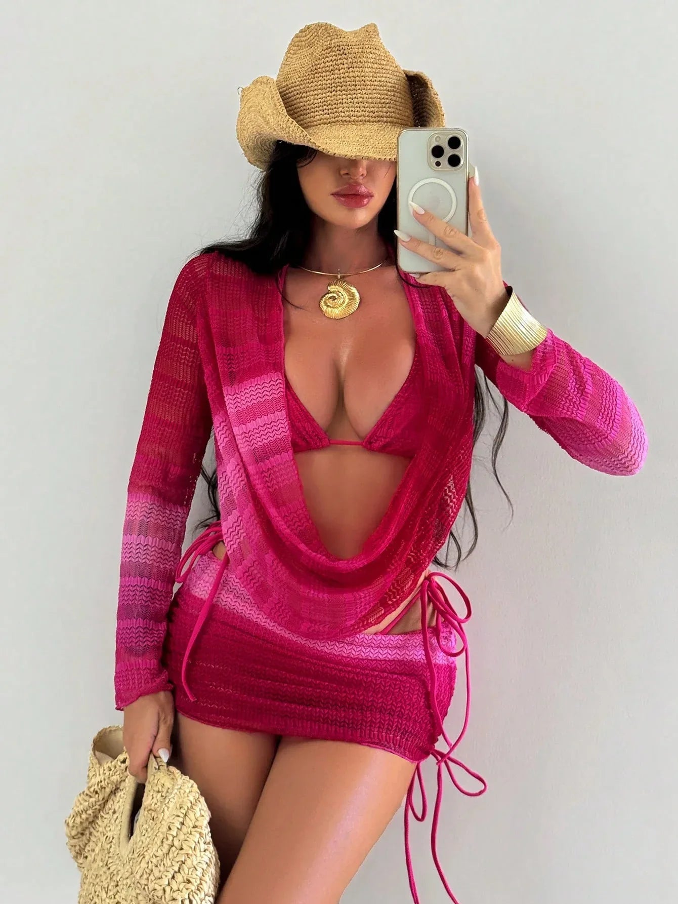 European And American Bikini Four-piece Set - SandiFreckles Surf & Swimwear