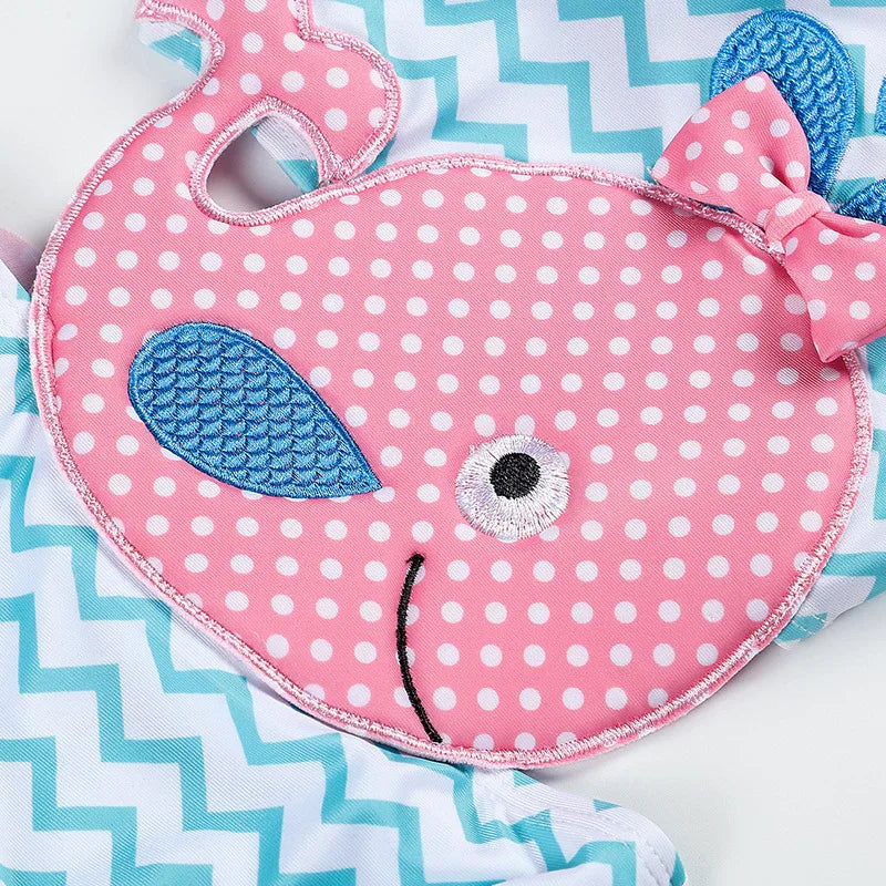 Baby Girls Watermelon Swimsuit - Comfortable One-Piece Beach Wear - SandiFreckles Surf & Swimwear