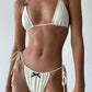 Pure Color Bow Tie String Bikini - Classic & Chic - SandiFreckles Surf & Swimwear