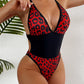European And American Sexy One-piece Bikini Cool Leopard Print Backless Cross Tether - SandiFreckles Surf & Swimwear