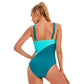 Colour Block Backless Sports One Piece - Athletic Style - SandiFreckles Surf & Swimwear