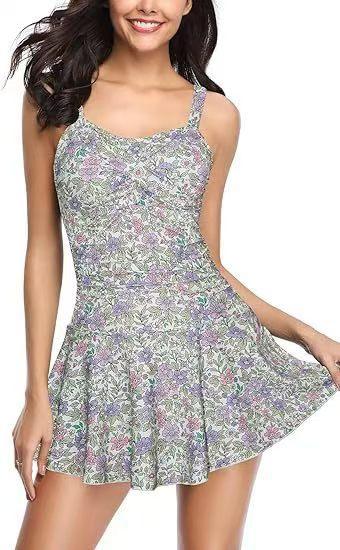 Skirt Type Slim Fit Slimming Conservative Swimwear - SandiFreckles Surf & Swimwear