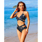European And American New Women's Split Swimsuit High Waist Bikini - SandiFreckles Surf & Swimwear