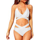 European And American New Women's Split Swimsuit High Waist Bikini - SandiFreckles Surf & Swimwear