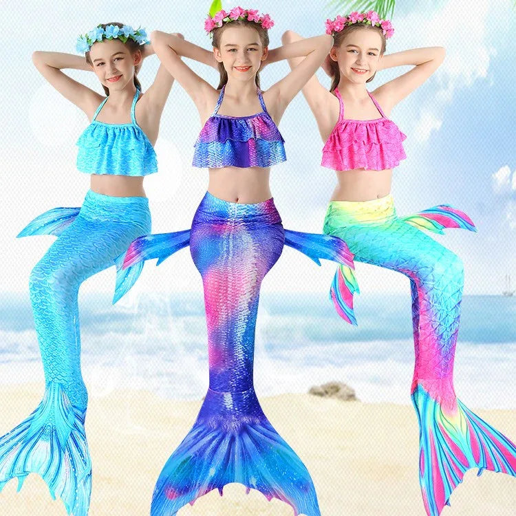Children's Mermaid Bikini Swimwear - Comfortable & Playful Designs - SandiFreckles Surf & Swimwear