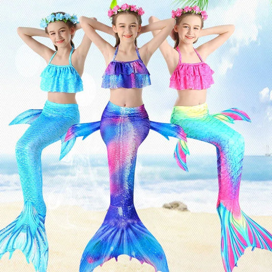 Children's Mermaid Bikini Swimwear - Comfortable & Playful Designs - SandiFreckles Surf & Swimwear