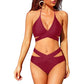European And American New Women's Split Swimsuit High Waist Bikini - SandiFreckles Surf & Swimwear