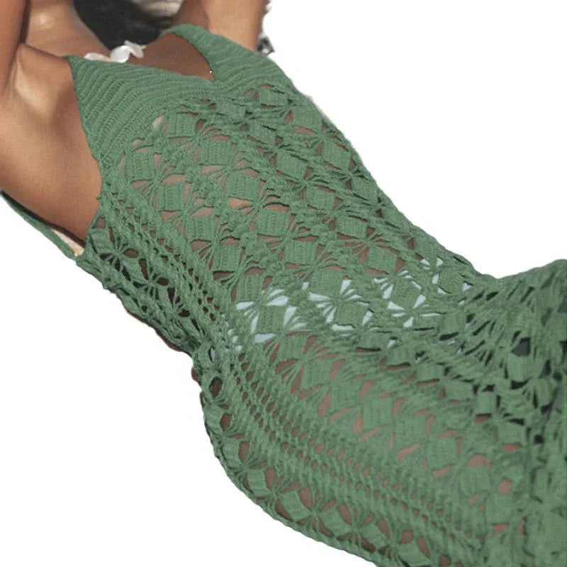 Bikini Strap Blouse Hollow-Out Dress - Beach Cover - SandiFreckles Surf & Swimwear