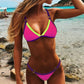 Solid Color Triangle Bikini - SandiFreckles Surf & Swimwear